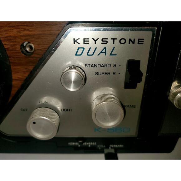 Vintage Keystone Dual K-560 Film Projector (Standard/Super 8) Powers Up. - Picture 3 of 10